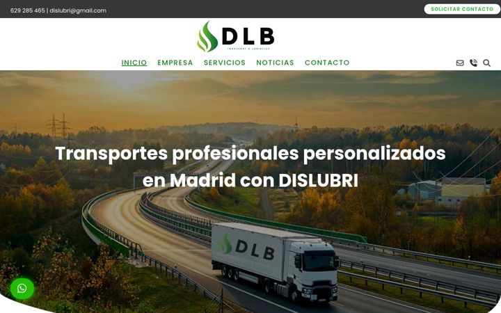 Screenshot of dislubri.com