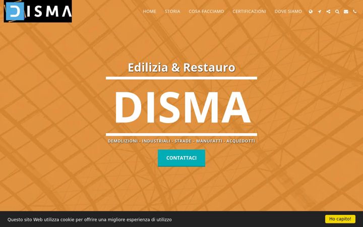 Captură de ecran a dismasrl.it