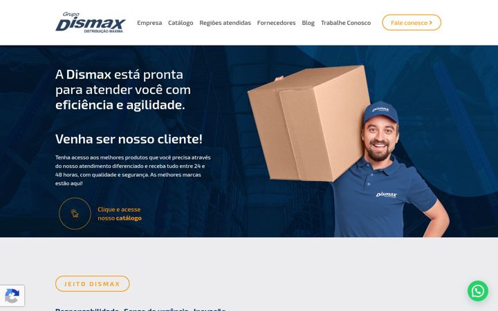 Ekraanipilt saidist dismax.com.br