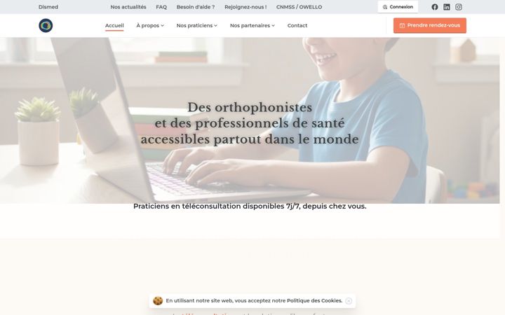Posnetek zaslona dismed.fr