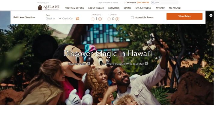 Screenshot of disneyaulani.com