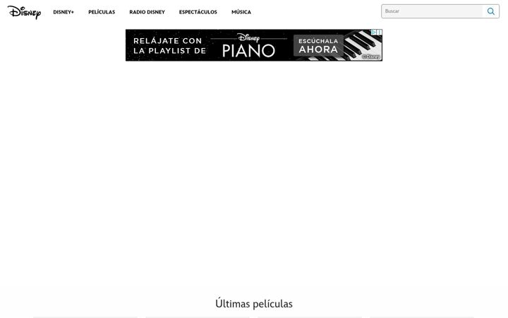 Screenshot of disneylatino.com