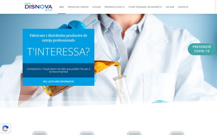 Screenshot of disnovaquimic.com