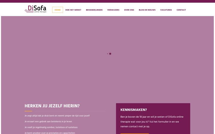 Screenshot von disofa.nl