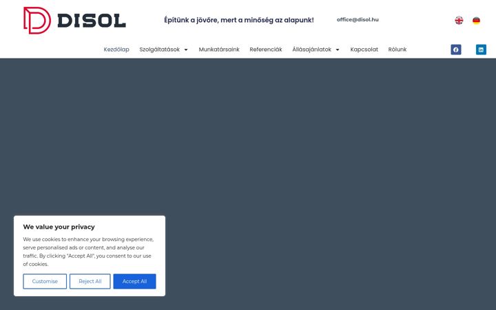 Screenshot of disol.hu