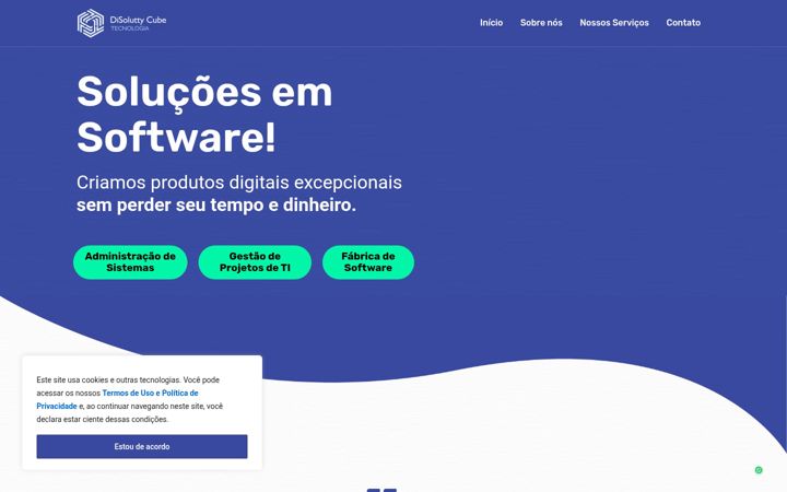 Ekraanipilt saidist disolutty.com.br