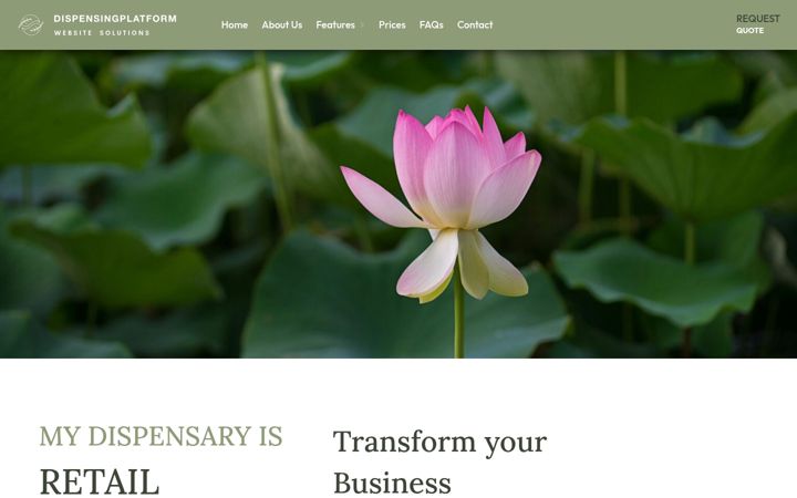 Screenshot of dispensingplatform.com