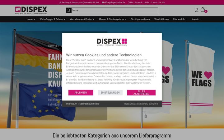Zrzut ekranu dispex-graphics.de