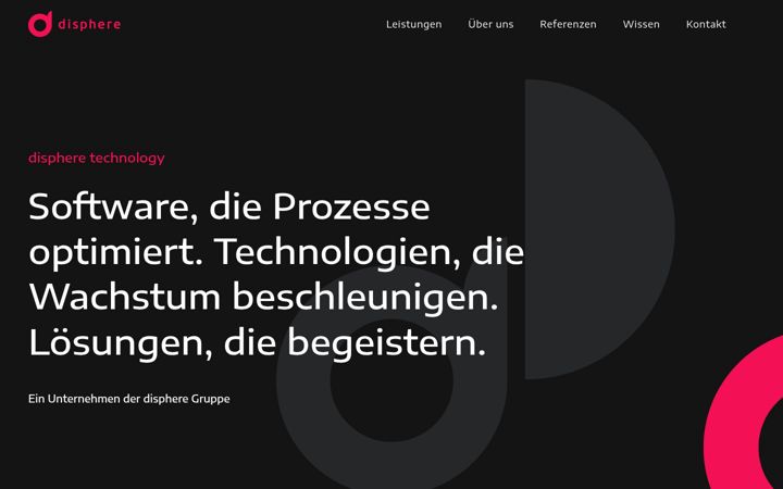 Screenshot of disphere-technology.com