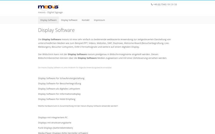 Screenshot of display-software.de