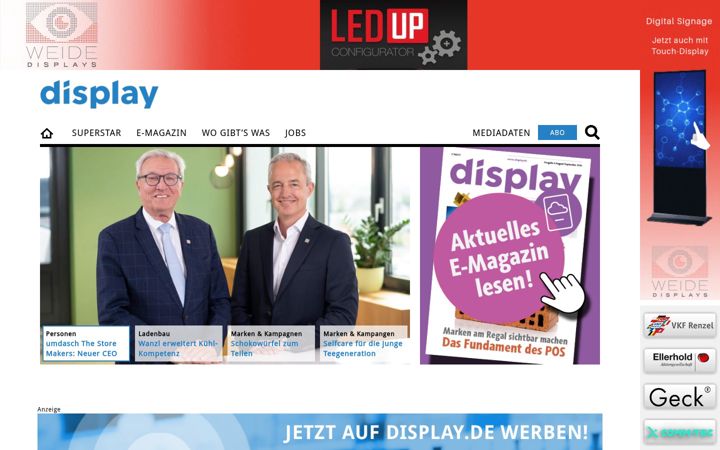 Screenshot of display.de