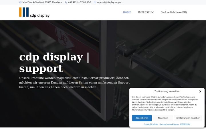 Screenshot of display.support