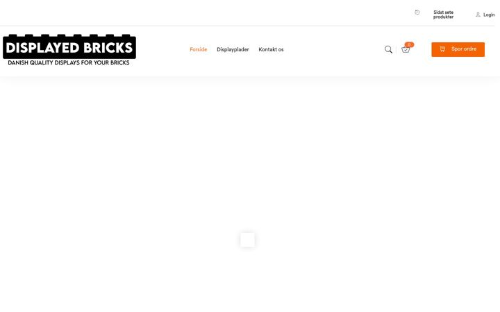Kuvakaappaus sivustosta displayedbricks.dk