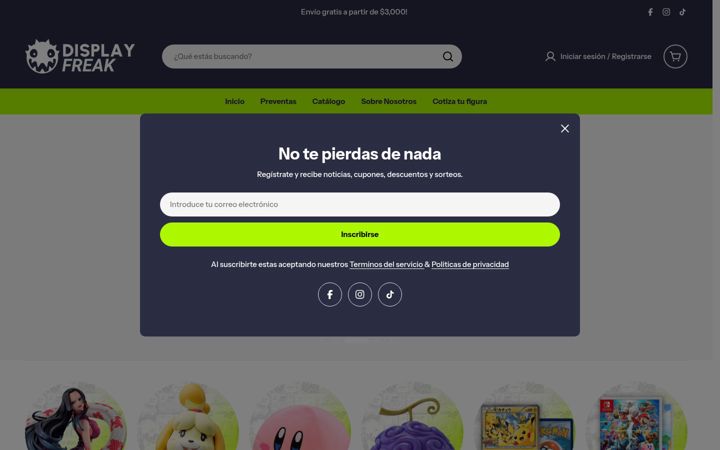 Screenshot of displayfreak.com