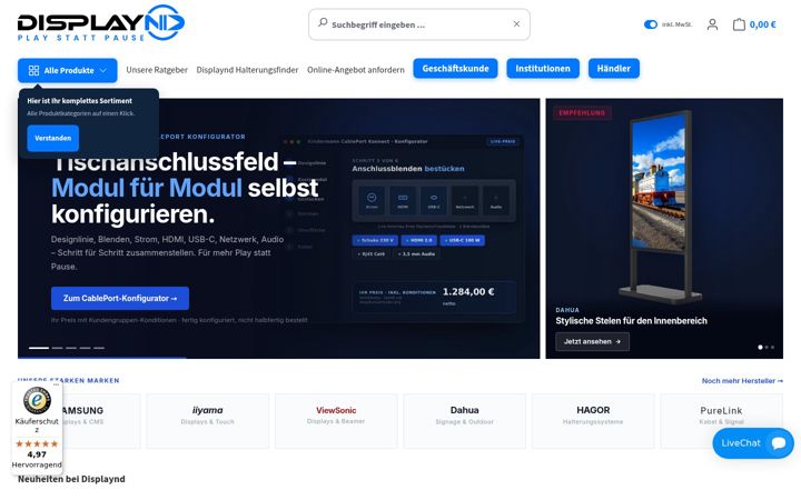 Screenshot of displaynd.de