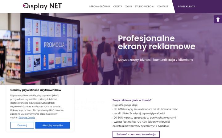 Zrzut ekranu displaynet.pl