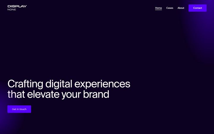 Screenshot von displaynone.nl
