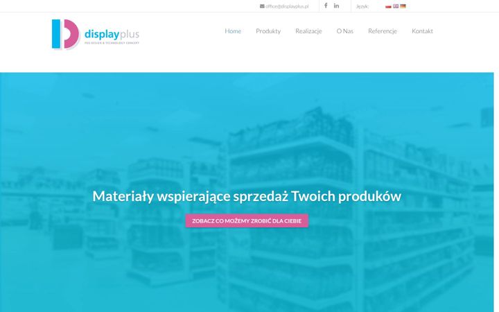 Screenshot of displayplus.eu