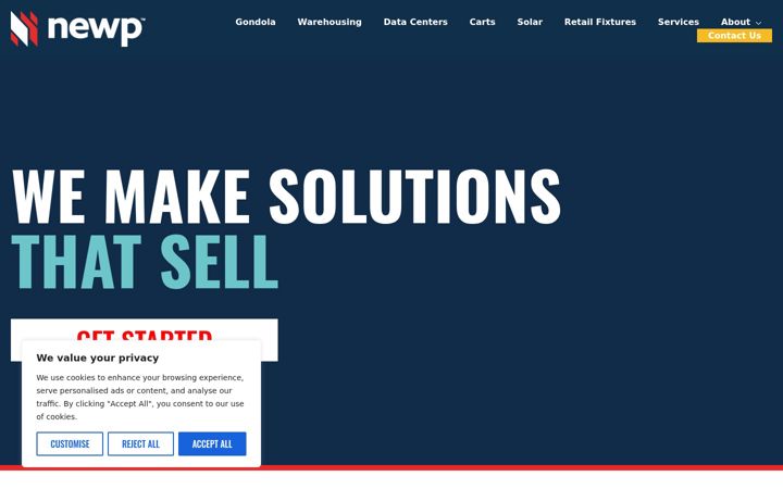 Screenshot of displayracks.com