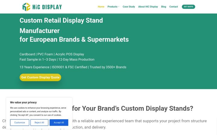 Screenshot di displaystand.net