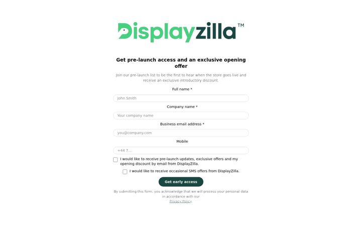 Zrzut ekranu displayzilla.co.uk