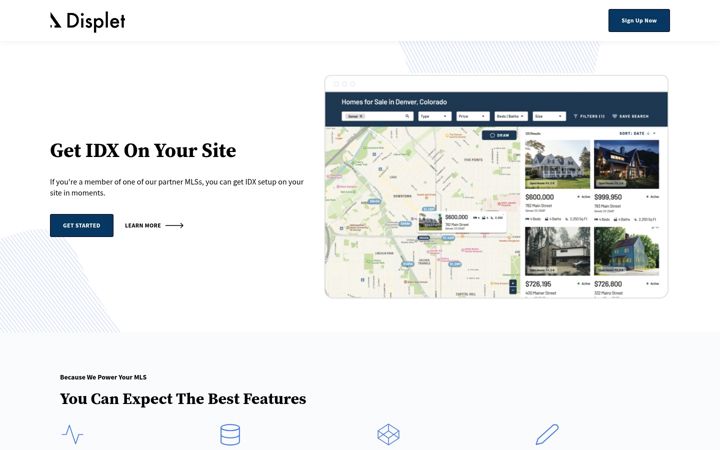 Screenshot of displet.com