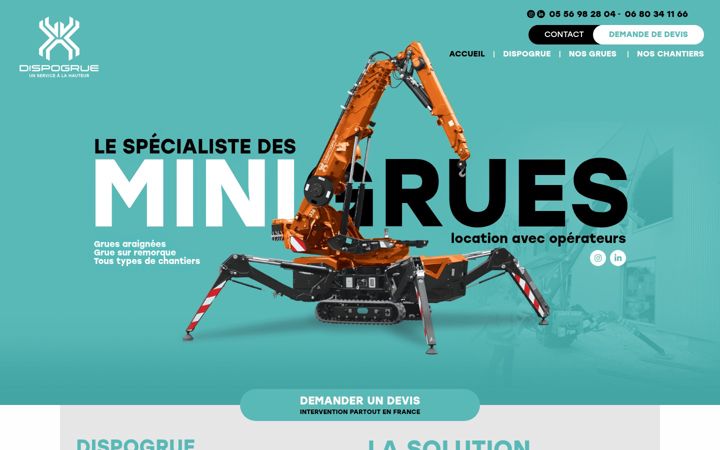 Captura de pantalla de dispogrue.fr