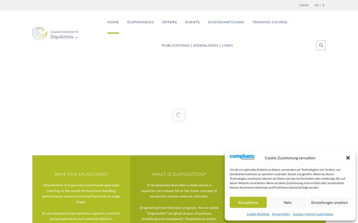 Screenshot of dispokinesis.de
