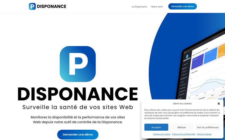 Screenshot of disponance.com