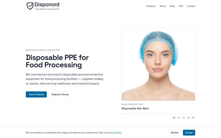 Screenshot of disponord.com