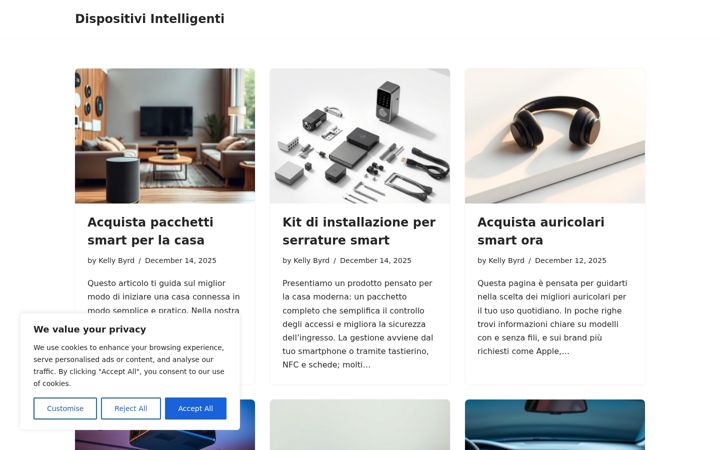 Screenshot of dispositiviintelligenti.com