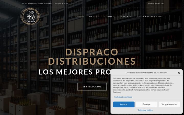Screenshot of dispraco.com
