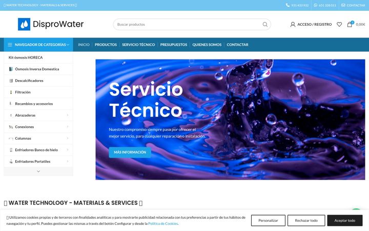 Screenshot of disprowater.com