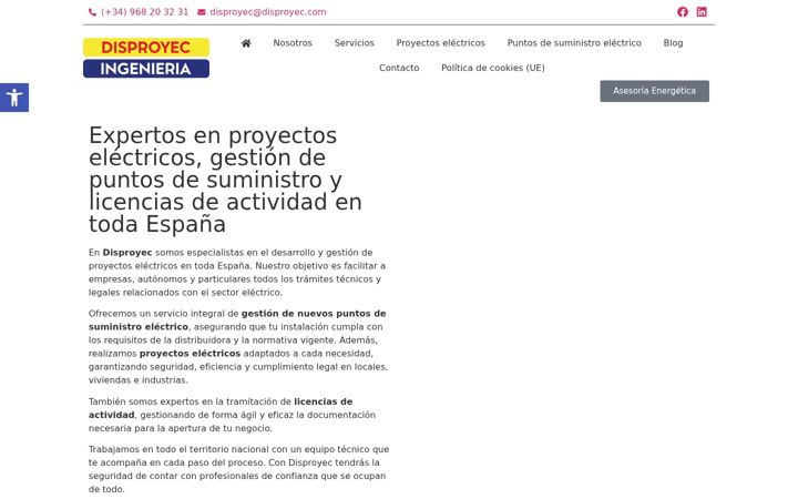 Screenshot of disproyec.com