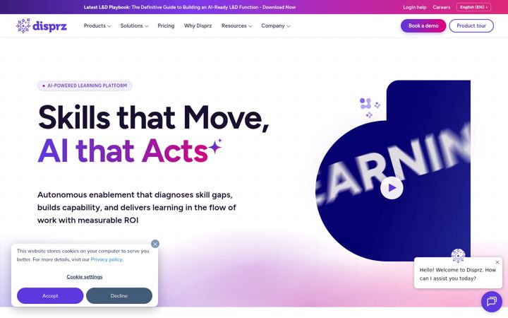 Screenshot of disprz.com