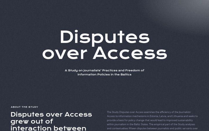 Screenshot of disputesoveraccess.eu
