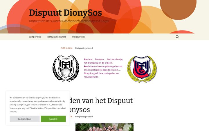 Screenshot von dispuut-dionysos.nl