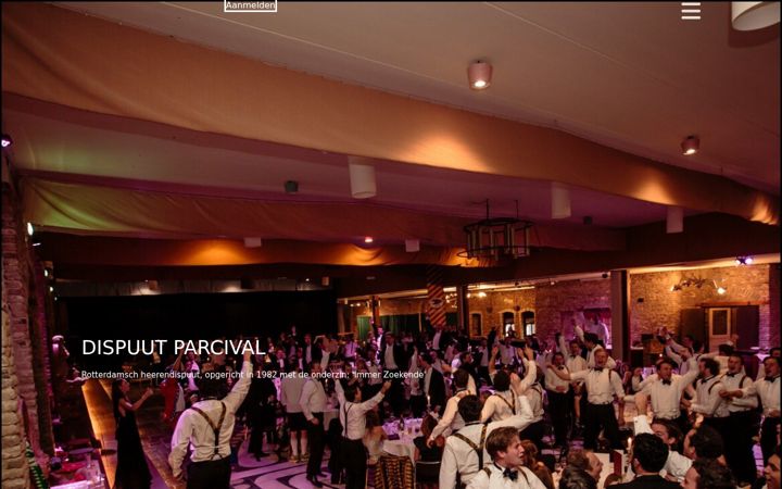 Screenshot von dispuutparcival.nl