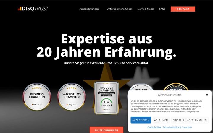 Screenshot of disq-trust.de