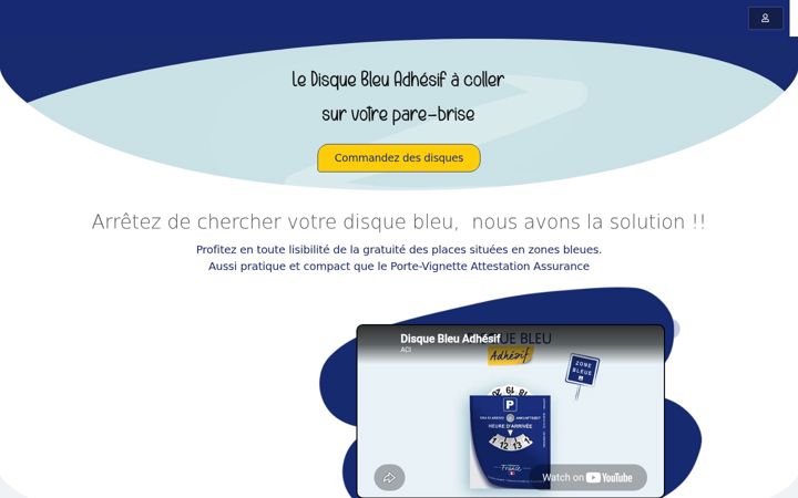 Captura de pantalla de disque-bleu-adhesif.fr
