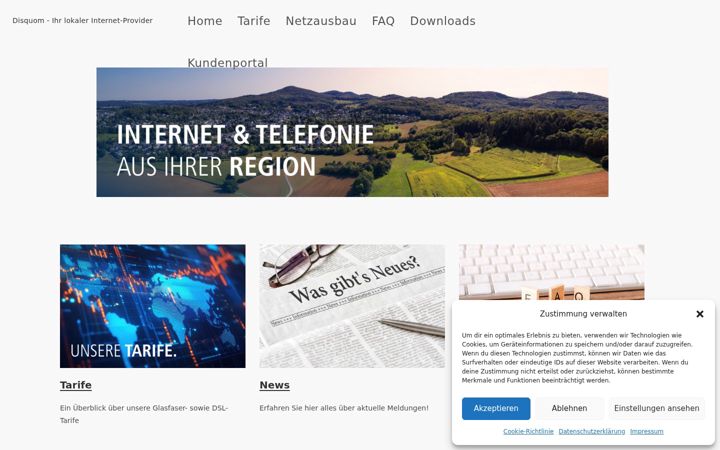 Screenshot of disquom.de