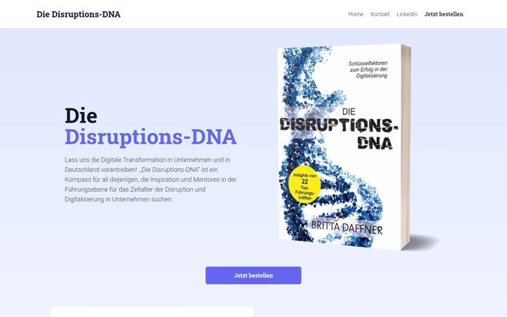 Screenshot of disruptionsdna.de