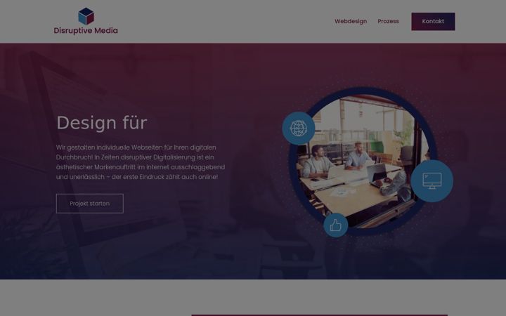 Screenshot of disruptive-media.de