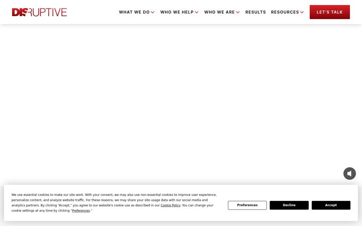 Screenshot of disruptiveadvertising.com