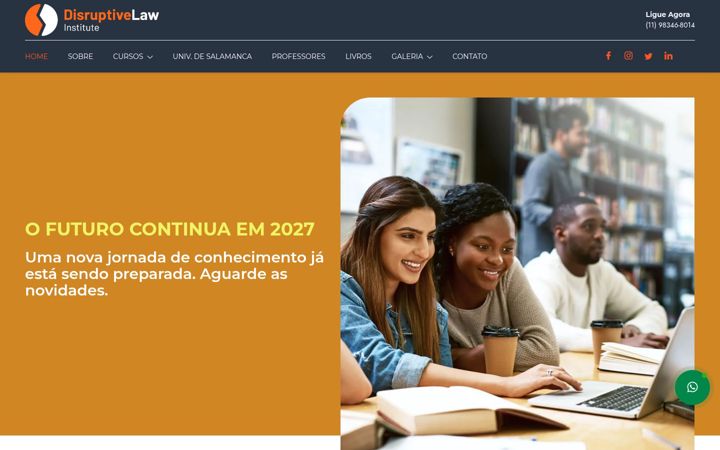 Ekrano kopija disruptivelaw.com.br