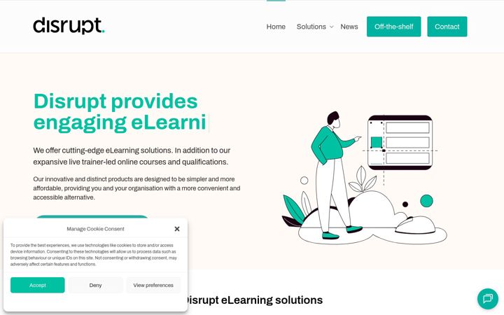 Zrzut ekranu disruptlearning.org.uk