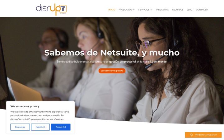 Screenshot of disrupttglobal.com