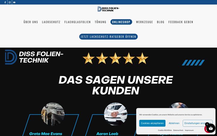 Screenshot of diss-folientechnik.de