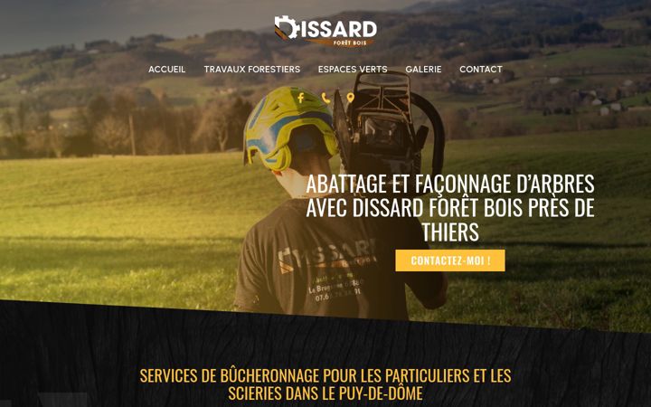 Captura de pantalla de dissard-foret-bois.fr