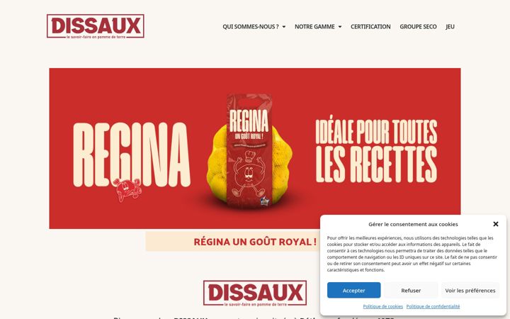 Captura de pantalla de dissaux.fr